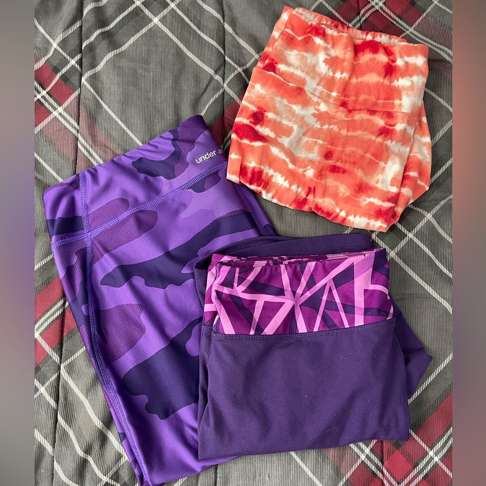 3 bike shorts, women or teen size XL
